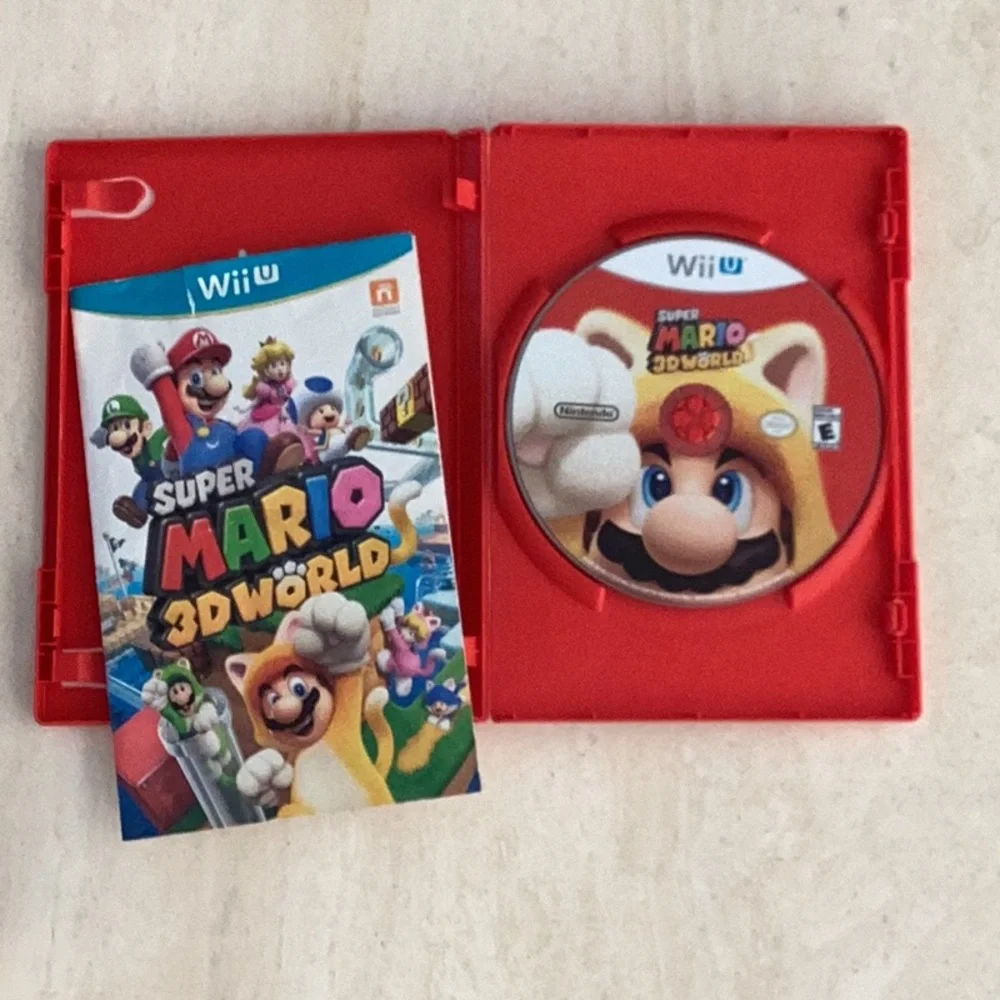 Super Mario 3D World Nintendo Wii U Game CIB Tested